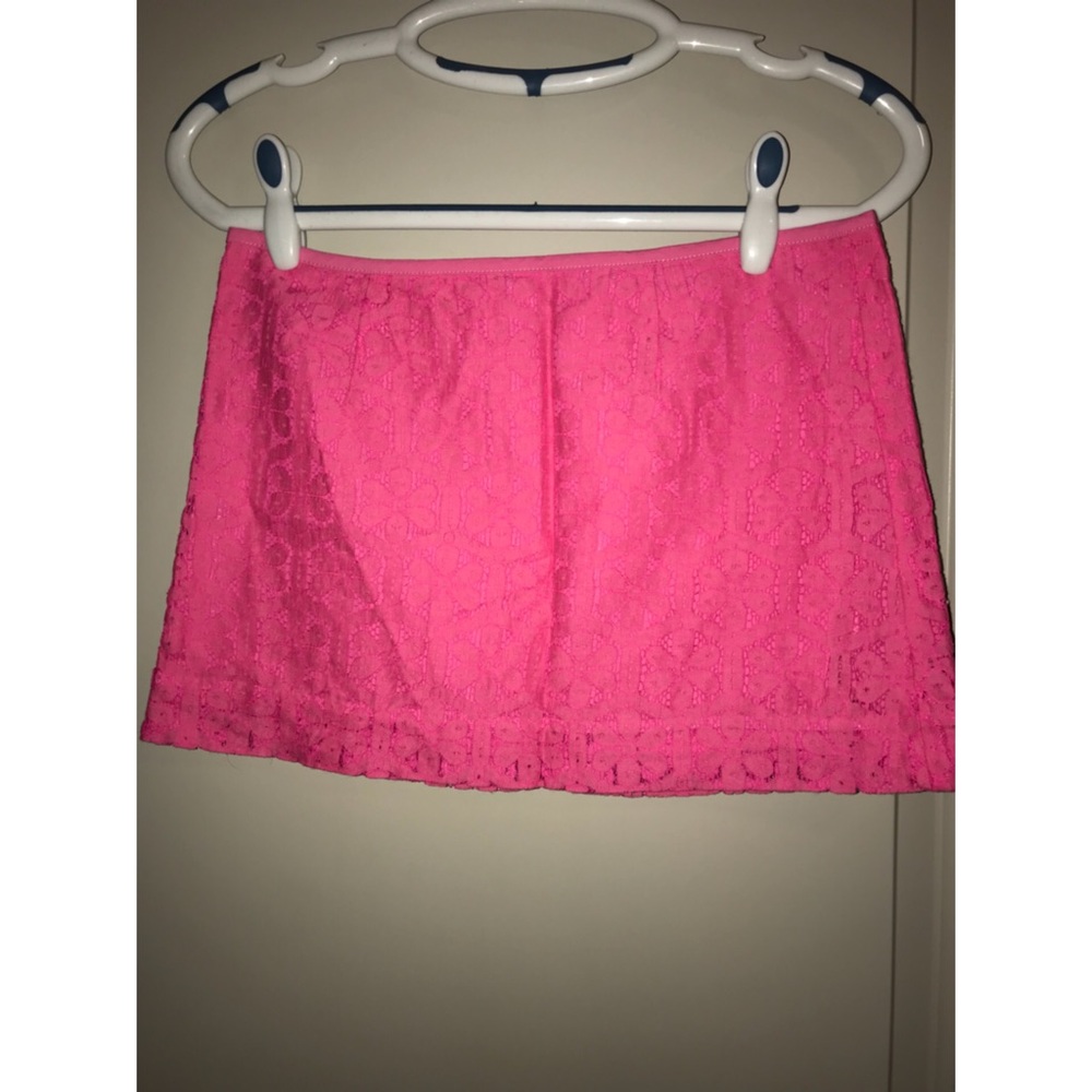 Lilly Pulitzer Pink Lace Skirt